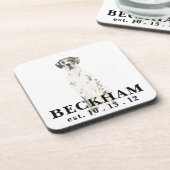 ハーレキンパーソナライズされたグレート・ダン コースター (左側)