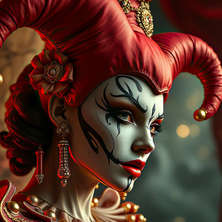 ハーレキンピエロパズル ジグソーパズル