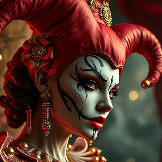 ハーレキンピエロパズル ジグソーパズル