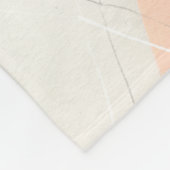 ハーレキンホプスコッチ-アーガイル柄のパターン フリースブランケット (角)