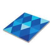 ハーレキン/ダイヤモンド模様 – デニムブルース タイル (側面)