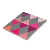 ハーレキン/ダイヤモンド – グレーとワイン タイル (側面)