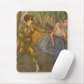 ハーレクインとオダマキ（植物）バイエドガー・デガスヴィンテージ・アート マウスパッド (マウス)