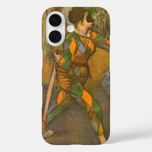 ハーレクインとオダマキ(植物)バイエドガー・デガスヴィンテージ・アート Case-Mate iPhoneケース (裏面)