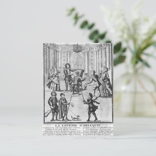 ハーレクインの宝くじ ポストカード (スタンド正面)