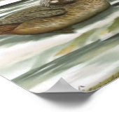 ハーレクインアヒル ポスター (角)