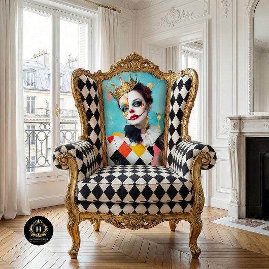 ハーレクインクイーン抽象芸術デクページ 薄葉紙