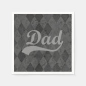 ハーレクイングレーシェードパパ父の日 スタンダードカクテルナプキン (正面)