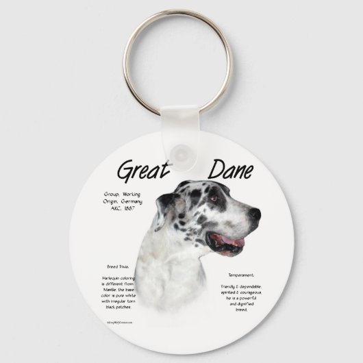 ハーレクイングレートダネヒストリーデザイン キーホルダー (正面)