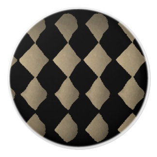 「ハーレクインセピア」セラミックノブ セラミックノブ