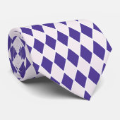 ハーレクインダイヤモンドデザインパープルピンクカラー ネクタイ (ロール)