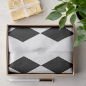 ハーレクインティッシュペーパー – 白黒 薄葉紙 (ギフト)