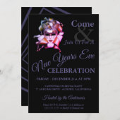 ハーレクインニューイヤーイブ招待状 招待状 (正面/裏面)