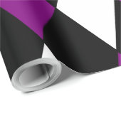 ハーレクインパープルブラック&ホワイトピエロサーカス ラッピングペーパー (ロールコーナー)