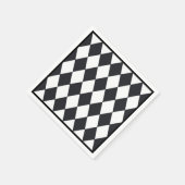 ハーレクインブラック スタンダードカクテルナプキン (角)