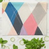 ハーレクインホスコッチ – パタアーガイルーン キッチンタオル (折り畳み)