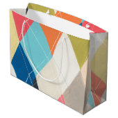 ハーレクインホスコッチ – パタアーガイルーン ラージペーパーバッグ (裏面アングル)