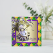 ハーレクインマルディグラスマスカレードパーティー 招待状 (スタンド正面)