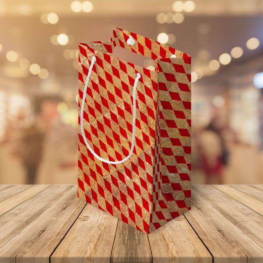 ハーレクインレッドヴィンテージ スモールペーパーバッグ