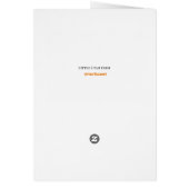 ハーレクインレディヴィンテージハロウィングリーティングカード (裏面)