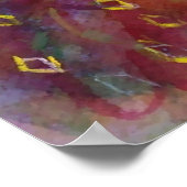 ハーレクインヴァイオリン奏者/ヴェネツィアカーニバル音楽 ポスター (角)