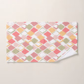 ハーレクイン柄のポピクル夏のカラーダイヤモンド バスタオルセット (ハンドタオル)