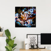 ハーレクイン・エビHymenocera picta ポスター (ホームオフィス)