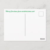 ハーレクイン、サンタ、ファーザークリスマス ポストカード (裏面)