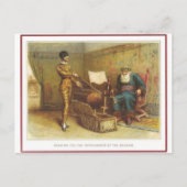 ハーレクイン、サンタ、ファーザークリスマス ポストカード (正面)