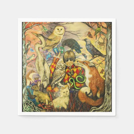 ハーレクイン スタンダードカクテルナプキン (正面)