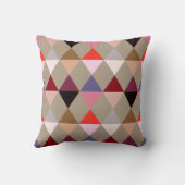 ハーレクイン/ダイヤモンドパターン – Taupe 数々の クッション (裏面)