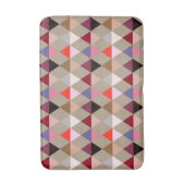 ハーレクイン/ダイヤモンドパターン – Taupe 数々の バスマット (正面縦)