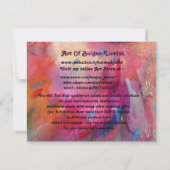 ハーレクイン，ピエロとコロンビナカーニバルマスク 招待状 (裏面)