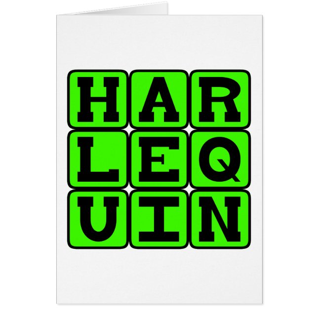 ハーレクイン、ピエロ姿 (正面)