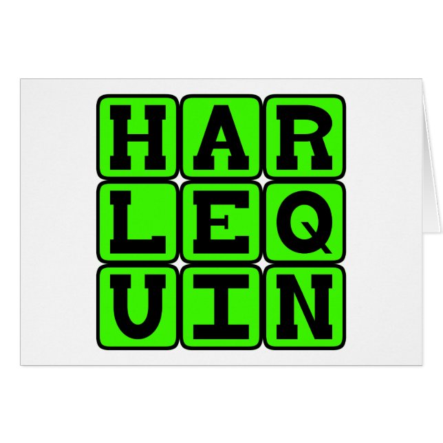 ハーレクイン、ピエロ姿 (正面横)