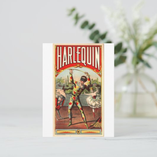 ハーレクイン ポストカード (スタンド正面)