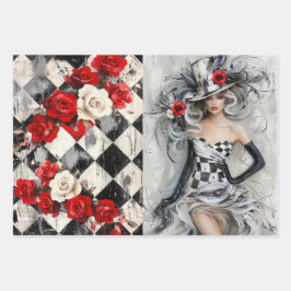 ハーレクイン ラッピングペーパーシート