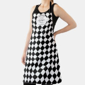 ハーレクイン&名前をカスタムする エプロン (インサイチュ)