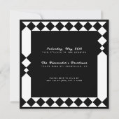 ハーレクイン 大人向け サプライズ バースデーパーティー 招待状 (裏面)