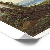 ハーレック城の風景 ポスター (角)