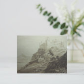 ハーレック城 – ポールサンドビー – c1800 ポストカード (スタンド正面)