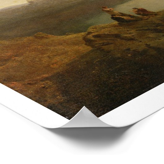 ハーレック城、夏の夕べ、トウィン・フェリーから ポスター (角)