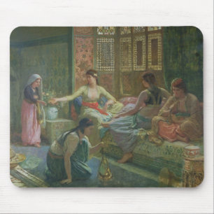 ハーレムのインテリア、c.1865 マウスパッド
