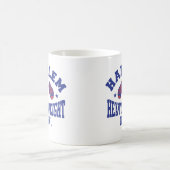 ハーレムのヘビー級の青 コーヒーマグカップ (中央)