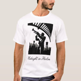 ハーレムのミッドナイト グラフィックトランペット奏者 Tシャツ