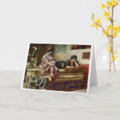 ハーレムの二人の女性の友人 カード (黄色い花)