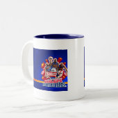 ハーレムの大旅行家のグループの写真 ツートーンマグカップ (正面左)