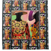 ハーレムの通りからトイレまで: シャワーカーテン (正面)