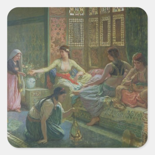 ハーレムインテリア, c.1865 スクエアシール (正面)