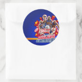 ハーレムグローブトロッターズグループ写真 ラウンドシール (バッグ)